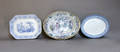 Three ironstone platters