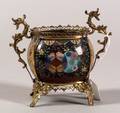 Miniature Chinese Cloisonne and Ormolu Mounted Jardiniere