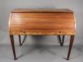 18th C English Mahogany Cylindrical Desk Bureau