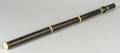 American Grenadilla and Ivory Conical flute Edward Baack New York c 1840
