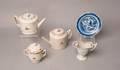Five pieces of Chinese export including two teapots