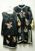 Chinese Embroidered Silk Threepiece Ensemble