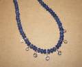 Platinum Sapphire Bead and Diamond Necklace
