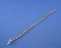 14kt Gold Emerald and Diamond Bracelet