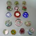 Sixteen Art Glass Paperweights