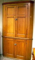 Pine FourDoor Corner Cupboard