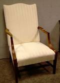 Federalstyle Upholstered Mahogany Lolling Chair