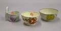 Two Early 19th Century English Ceramic Bowls and a Chinese Export Porcelain Invalids Cup