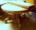 Victorian Renaissance Revival Carved Walnut Pedestalbase Dining Table
