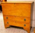 Maple Blanket Chest over Two Long Drawers