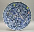 19th Century Japanese Blue and White Porcelain Charger