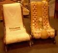 Matched Pair of Victorian Renaissance Revival Carved Walnut Slipper Chairs