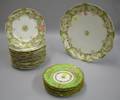 Set of Twelve Haviland Limoges Porcelain Plates and a Platter and a Set of Six Limoges Plates