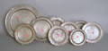 Seven pewter plates