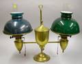 Bradley  Hubbard Brass Double Student Lamp