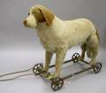 Steiff St Bernard Dog on Wheels
