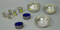 Ten Assorted Small Reticulated Sterling Silver Condiment and Table Articles