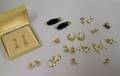 Approximately Fifteen Pairs of Contemporary Gold Earrings