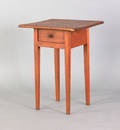 New York or New England pine and sycamore one drawer stand