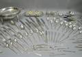 Ninetysix Pieces of Silver Plated Flatware a Domed Warming Dish Inkstand and a Group of Small Table Article