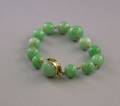 14kt Gold and Jade Bead Bracelet