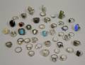 Approximately Fortyfive Sterling and Other Silver Rings