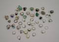 Approximately Fortyfive Sterling and Other Silver Rings