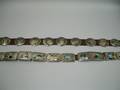 Two Southwestern Silver and Leather Belts