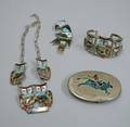 Four Southwestern Silver Zunistyle Items