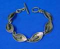 Danish Modern Aarre  Krogh Sterling Silver Leaf Link Bracelet