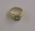 Art Deco Mans 14kt Gold and Diamond Ring