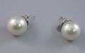 Pair of Large Pearl Earstuds