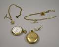 Two Goldfilled Pocket Watches and Chains