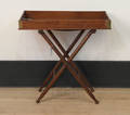 English mahogany butlers tray and stand