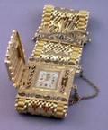 14kt Gold and Enamel Etruscan Revivalstyle 17jewel Ladys Covered Watch