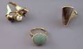 Three 14kt Gold Rings
