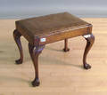 Queen Anne style walnut stool