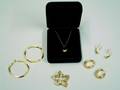 Tiffany  Co Star Pin Two Pairs of Hoop Earrings and Peretti Bean Necklace and Earrings Suite