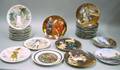 Collection of Thirty Transfer Decorated Porcelain Collectors Plates