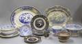 Ten Pieces of Assorted Staffordshire and Six Pieces of Mulberry Ironstone Tableware