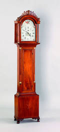 Massachusetts Federal mahogany tall case clock ca 1810