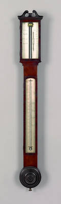 Rare Philadelphia mahogany stick barometer ca 1800