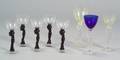 Eight Pieces of Figural Nude Stemware