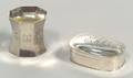 Arthur Stone Snuff Box and Unmarked Napkin Ring