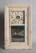 Painted mantle clock by Smith  Goodrich