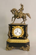 French slate and ormolu mantle clock