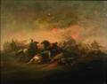 Manner of Philips Wouwerman Dutch 16191668 Equestrian Battle Scene