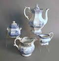 Four piece Staffordshire holloware