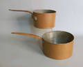 Two copper pans