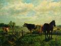 Otto von Thoren Austrian 18281889 Cattle Pasture and Lone Horse